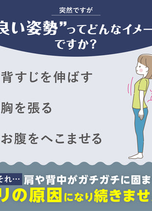 保阪流ウェルネス 姿勢補整ベルト シャキッとグイーン