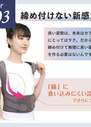 保阪流ウェルネス 姿勢補整ベルト シャキッとグイーン