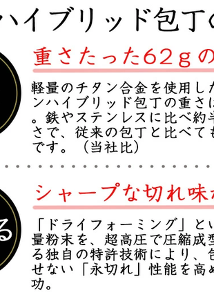 保阪流 チタンハイブリッド包丁
